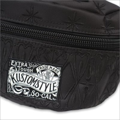 画像3: 【送料無料】KustomStyle カスタムスタイル BANDANA ウエストバッグ BLACK/BLACK