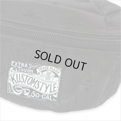 画像3: 【送料無料】KustomStyle カスタムスタイル BANDANA ウエストバッグ BLACK/BLACK