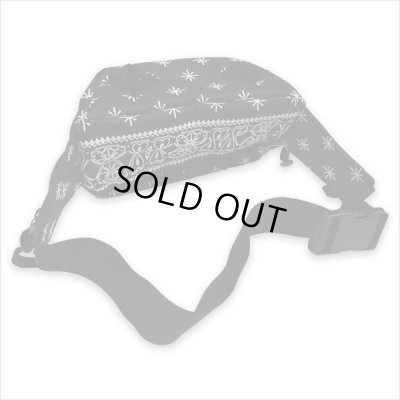 画像3: 【送料無料】KustomStyle カスタムスタイル BANDANA ウエストバッグ BLACK/WHITE