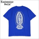 KustomStyle カスタムスタイル KEEP MANNERS Tシャツ ROYAL BLUE