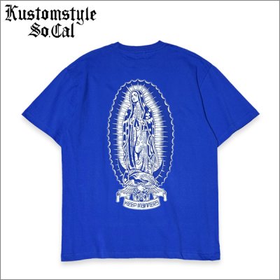 画像1: KustomStyle カスタムスタイル KEEP MANNERS Tシャツ ROYAL BLUE