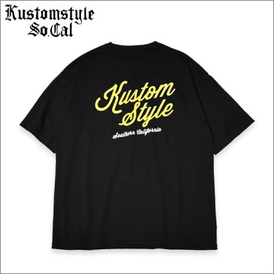 画像1: KustomStyle カスタムスタイル NEW ICON Tシャツ BLACK