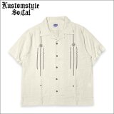 【送料無料】KustomStyle カスタムスタイル JURIUS CAESAR S/S キューバシャツ NATURAL