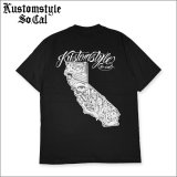 KustomStyle カスタムスタイル CALI MAP Tシャツ BLACK