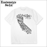 KustomStyle カスタムスタイル CALI MAP Tシャツ WHITE