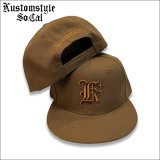 KustomStyle カスタムスタイル K DIA スナップバックCAP COYOTE