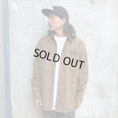 画像2: 【送料無料】KustomStyle カスタムスタイル SUPREME QUALITY '24 CHECK L/Sシャツ LIGHT BROWN