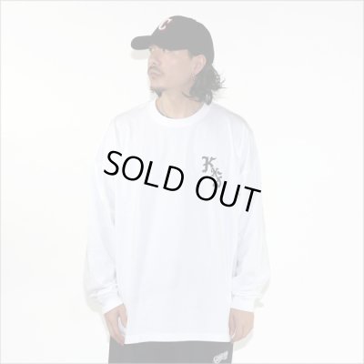 画像3: KustomStyle カスタムスタイル OLDENGLISH OUTLINE L/S Tシャツ WHITE