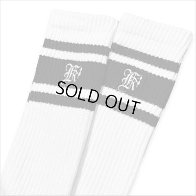 画像2: KustomStyle カスタムスタイル K DIA HIGH SOCKS WHITE/BLACK