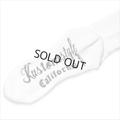 画像3: KustomStyle カスタムスタイル K DIA HIGH SOCKS WHITE/BLACK