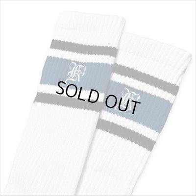 画像2: KustomStyle カスタムスタイル K DIA HIGH SOCKS WHITE/BLUE