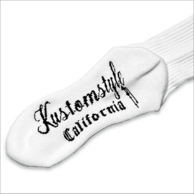 画像3: KustomStyle カスタムスタイル K DIA HIGH SOCKS WHITE