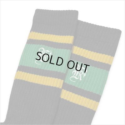 画像2: KustomStyle カスタムスタイル K DIA CREW SOCKS BLACK/GREEN