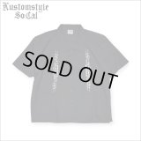 【送料無料】KustomStyle カスタムスタイル CARLSBAD S/S オープンカラーシャツ BLACK