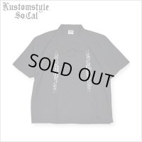 【送料無料】KustomStyle カスタムスタイル CARLSBAD S/S オープンカラーシャツ BLACK