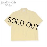 【送料無料】KustomStyle カスタムスタイル CARLSBAD S/S オープンカラーシャツ MUSTARD