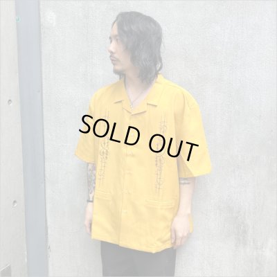 画像2: 【送料無料】KustomStyle カスタムスタイル CARLSBAD S/S オープンカラーシャツ MUSTARD