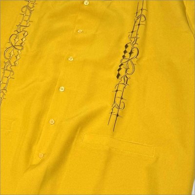 画像3: 【送料無料】KustomStyle カスタムスタイル CARLSBAD S/S オープンカラーシャツ MUSTARD