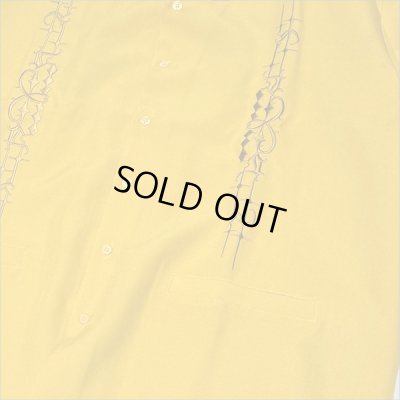 画像3: 【送料無料】KustomStyle カスタムスタイル CARLSBAD S/S オープンカラーシャツ MUSTARD