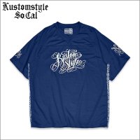【送料無料】KustomStyle カスタムスタイル GARDEN GROVE FOOTBALL JERSEY NAVY