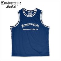 【送料無料】KustomStyle カスタムスタイル GARDEN GROVEBASKET TANK JERSEY NAVY