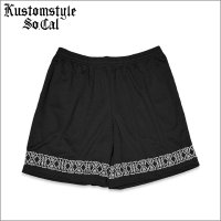 【送料無料】KustomStyle カスタムスタイル GARDEN GROVE MESH SHORTS JERSEY  BLACK