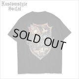KustomStyle カスタムスタイル ESCUDO DE CEPILLO Tシャツ BLACK
