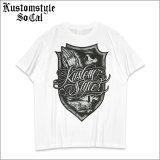 KustomStyle カスタムスタイル ESCUDO DE CEPILLO Tシャツ WHITE