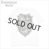 KustomStyle カスタムスタイル ESCUDO DE CEPILLO Tシャツ WHITE