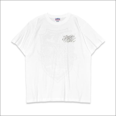 画像2: KustomStyle カスタムスタイル ESCUDO DE CEPILLO Tシャツ WHITE