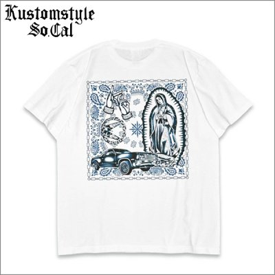 画像1: KustomStyle カスタムスタイル CONQUISTA Tシャツ WHITE