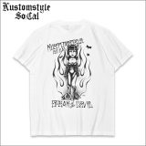 KustomStyle カスタムスタイル SPEAK of the DEVIL Tシャツ WHITE