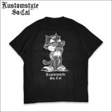 KustomStyle カスタムスタイル THE CAT Tシャツ BLACK
