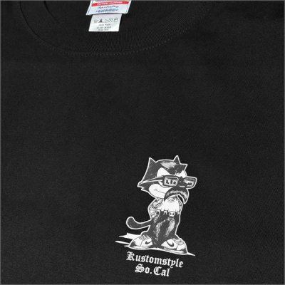画像5: KustomStyle カスタムスタイル THE CAT Tシャツ BLACK