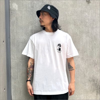 画像3: KustomStyle カスタムスタイル THE CAT Tシャツ WHITE