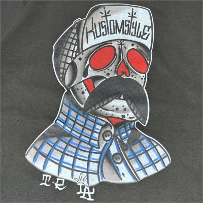 画像4: KustomStyle カスタムスタイル FLIPUP SKULL Tシャツ SUMI