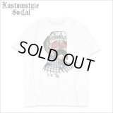KustomStyle カスタムスタイル FLIPUP SKULL Tシャツ WHITE
