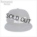 KustomStyle カスタムスタイル OLD ENGLISH スナップバックCAP BLACK