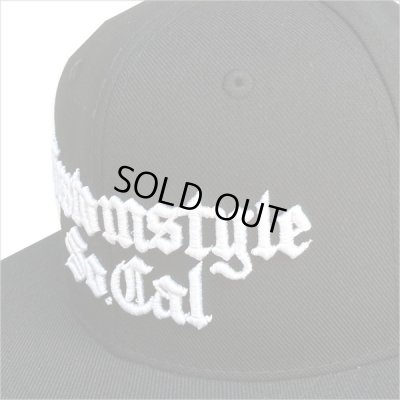 画像2: KustomStyle カスタムスタイル OLD ENGLISH スナップバックCAP BLACK