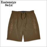 【送料無料】KustomStyle カスタムスタイル CARLSBAD ショーツ BROWN
