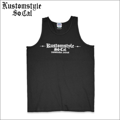 画像1: KustomStyle カスタムスタイル ESTILO CALIFAS タンクトップ BLACK