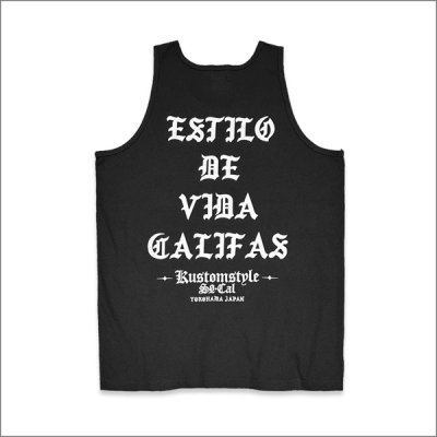 画像2: KustomStyle カスタムスタイル ESTILO CALIFAS タンクトップ BLACK
