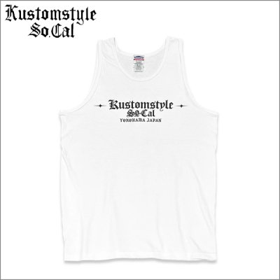 画像1: KustomStyle カスタムスタイル ESTILO CALIFAS タンクトップ WHITE
