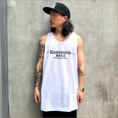 画像3: KustomStyle カスタムスタイル ESTILO CALIFAS タンクトップ WHITE