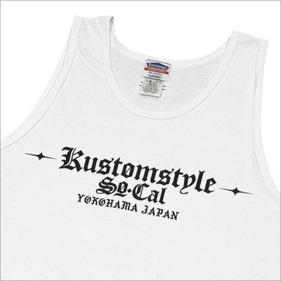 画像4: KustomStyle カスタムスタイル ESTILO CALIFAS タンクトップ WHITE
