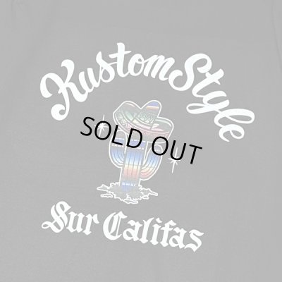 画像4: KustomStyle カスタムスタイル CACTUS SUR CALIFAS Tシャツ BLACK