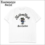 KustomStyle カスタムスタイル CACTUS SUR CALIFAS Tシャツ WHITE