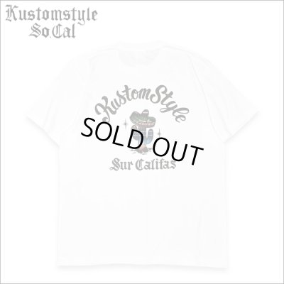 画像1: KustomStyle カスタムスタイル CACTUS SUR CALIFAS Tシャツ WHITE
