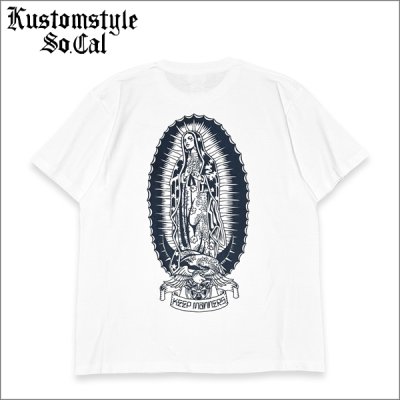 画像1: KustomStyle カスタムスタイル KEEP MANNERS Tシャツ WHITE