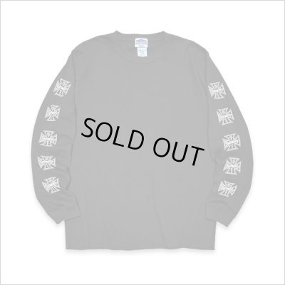 画像2: KustomStyle カスタムスタイル IRON CROSS L/S Tシャツ BLACK	